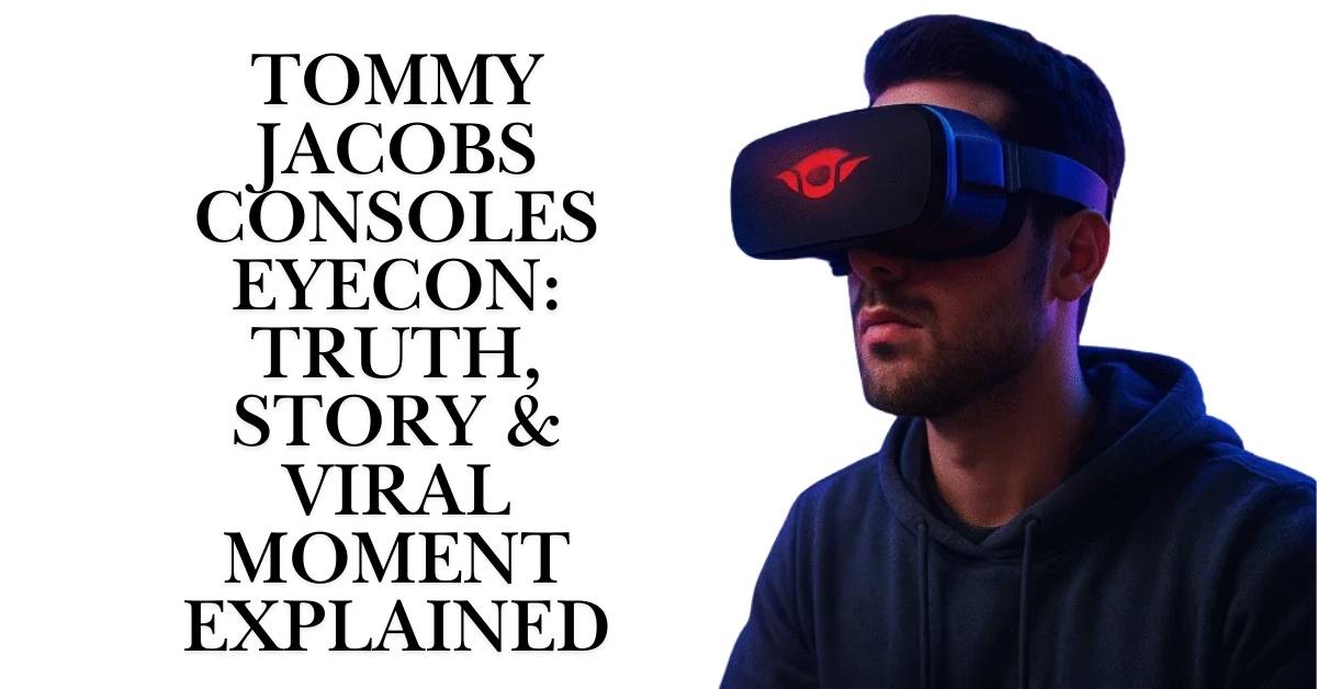 Tommy Jacobs Consoles Eyecon